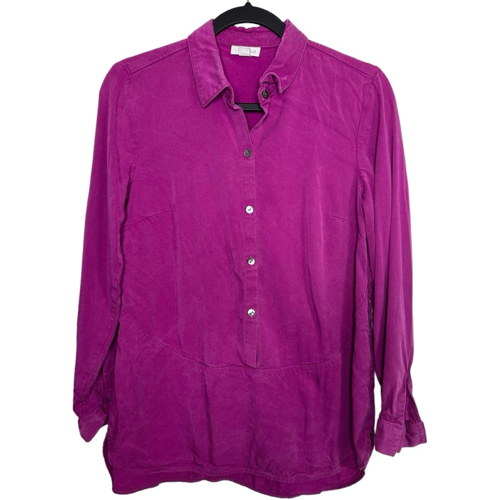 J.Jill Fuchsia Purple Lyocell Oversized XS‎ Tunic Top